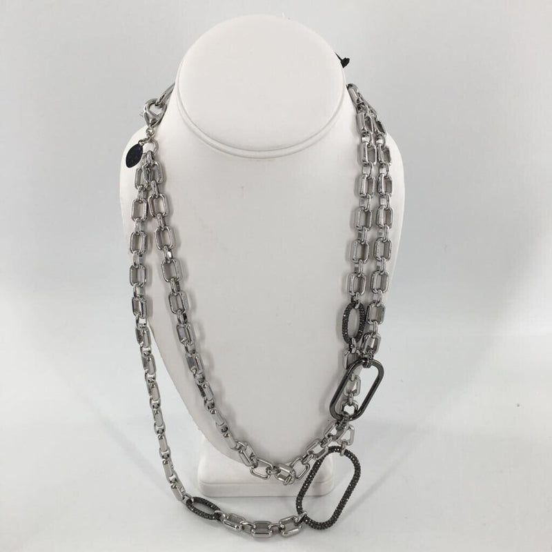 13" Pave chainlink necklace