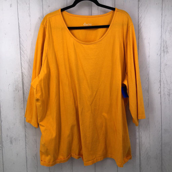 4x elbow slv scoop neck top