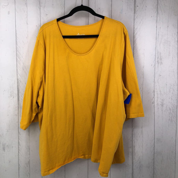 4x elbow slv scoop neck top