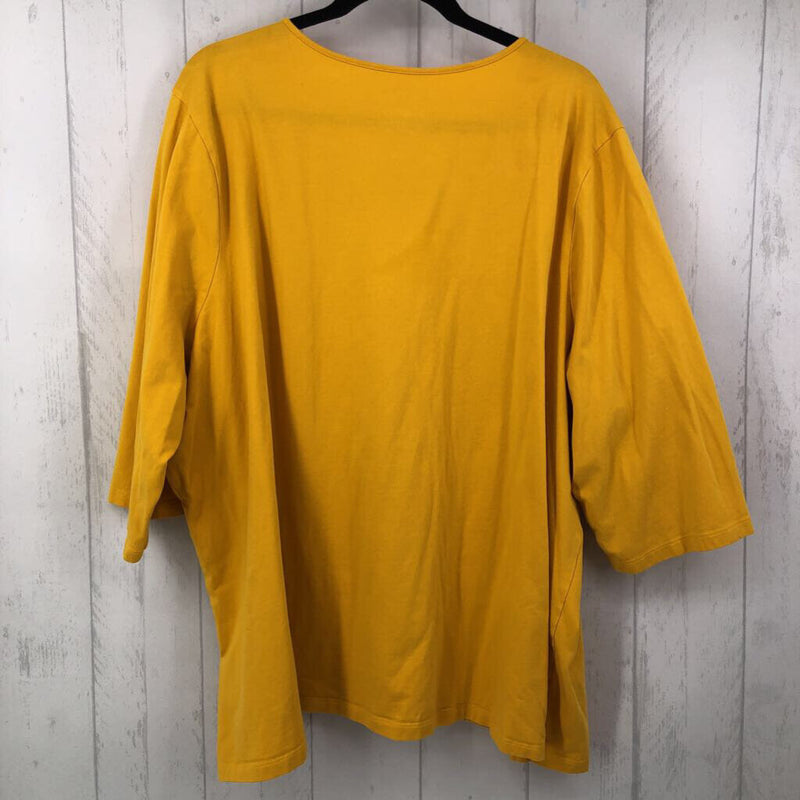 4x elbow slv scoop neck top