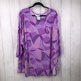 4x elbow slv print top