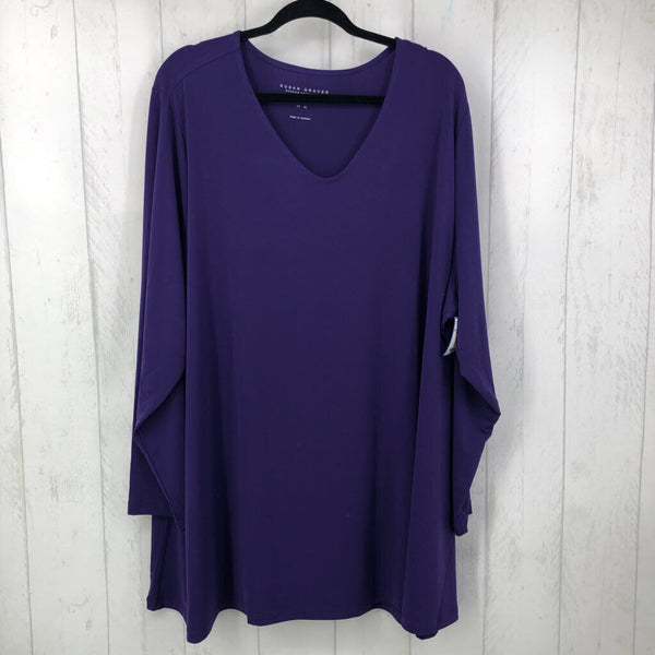 4x l/s v-neck top