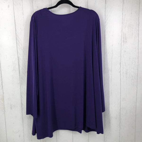 4x l/s v-neck top