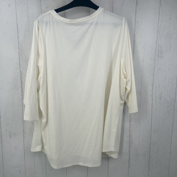 3x s/s v-neck top