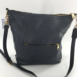 pebbled hobo buckle strap crossbody