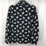 M Flo print zip up jacket