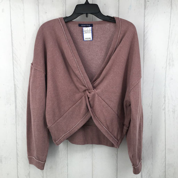 M Gathered front sweatshirt