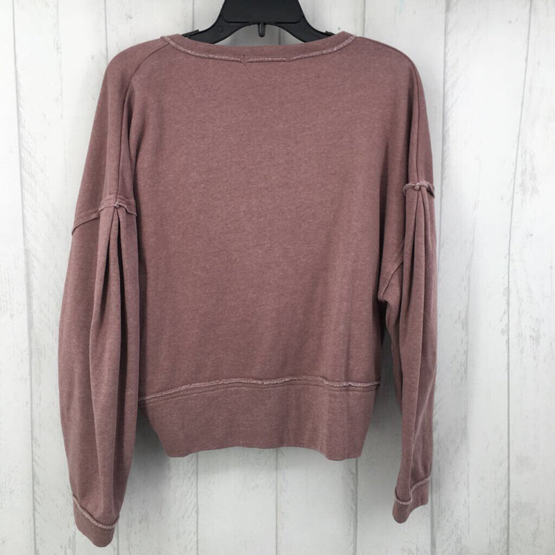 M Gathered front sweatshirt