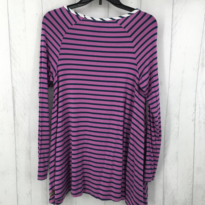 S Striped flare l/s top