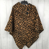 O/S Animal print poncho