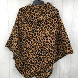 O/S Animal print poncho