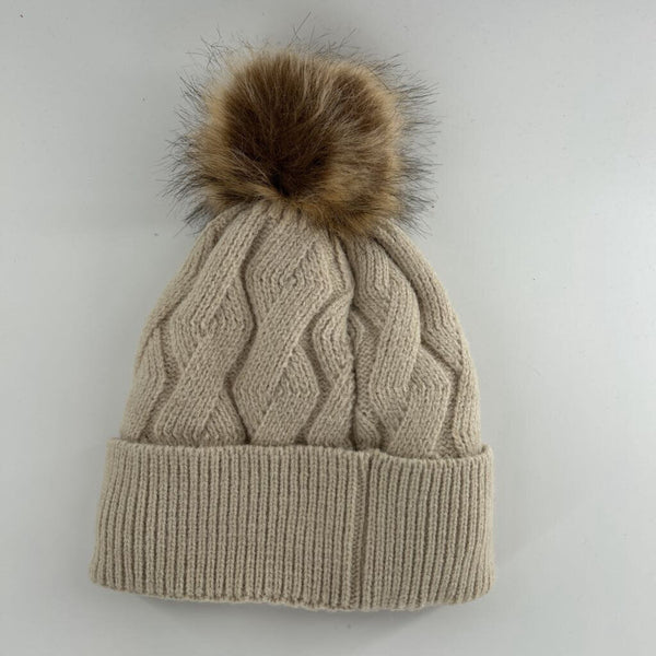 O/S Faux fur pom hat