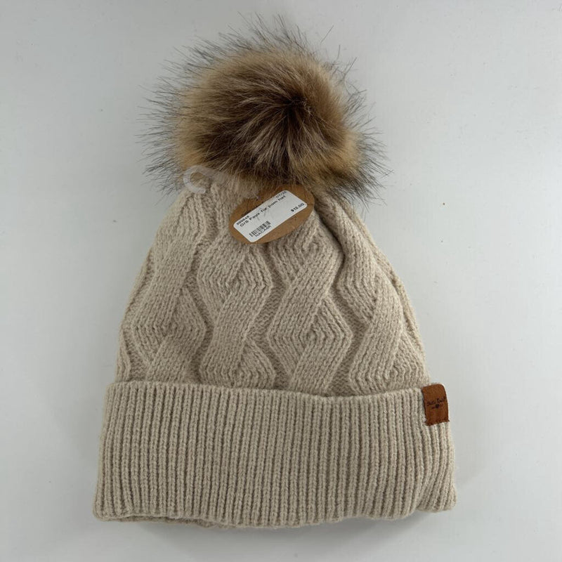 O/S Faux fur pom hat