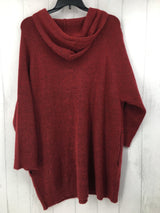 L Hooded sweater dress