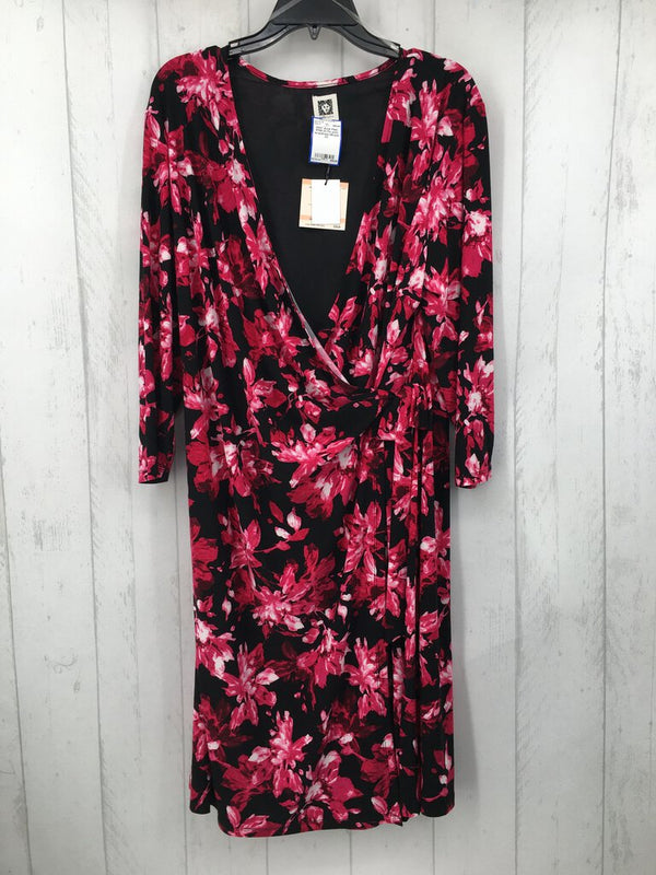 R109 2X Flo print wrapdress