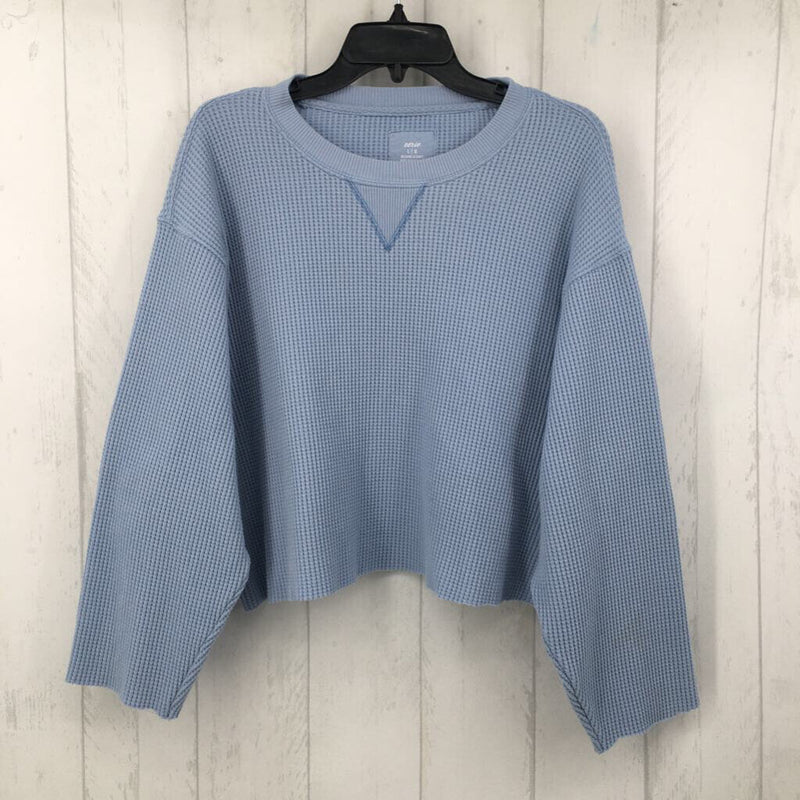 L Waffle knit l/s top