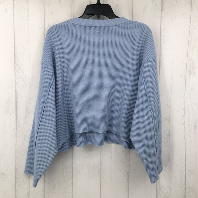 L Waffle knit l/s top