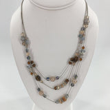 11" triple strand necklace