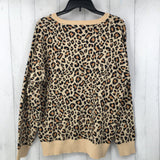 L Animal print sweater