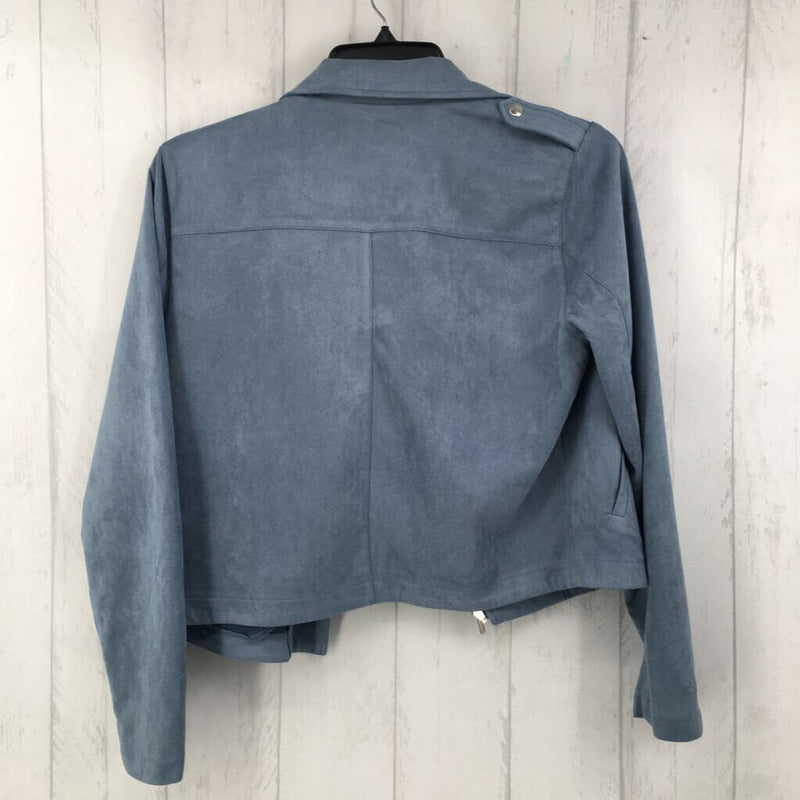 R68 L Faux suede moto style jacket