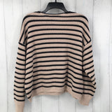 L Striped knit sweater