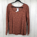 R35 XXL Lace l/s top