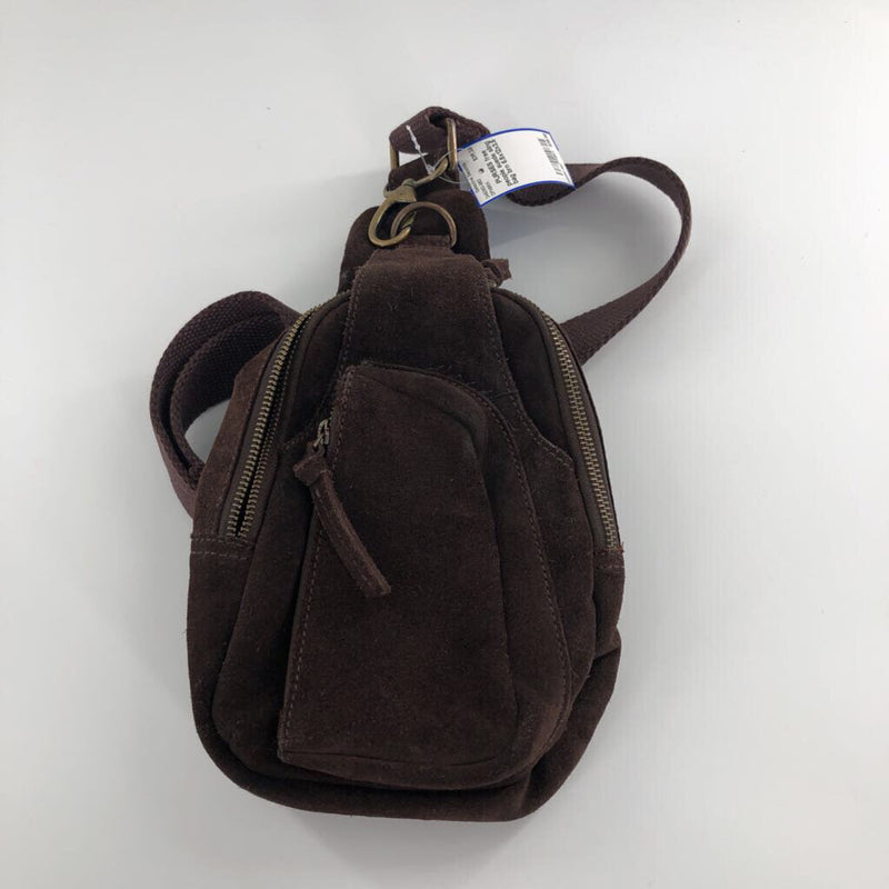 suede sling bag