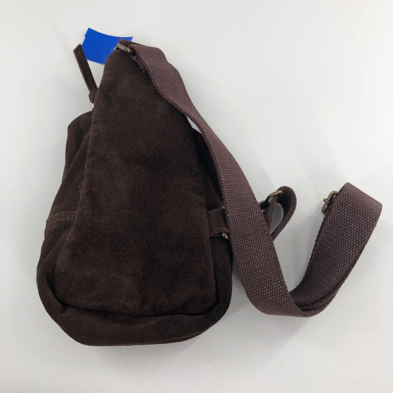 suede sling bag