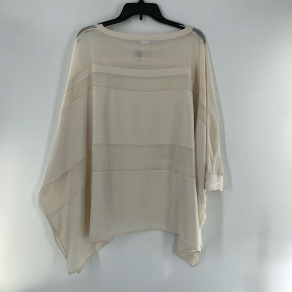 M Semi sheer dolman slv top