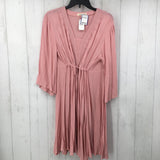 R40 L Smocked tie up l/s dress