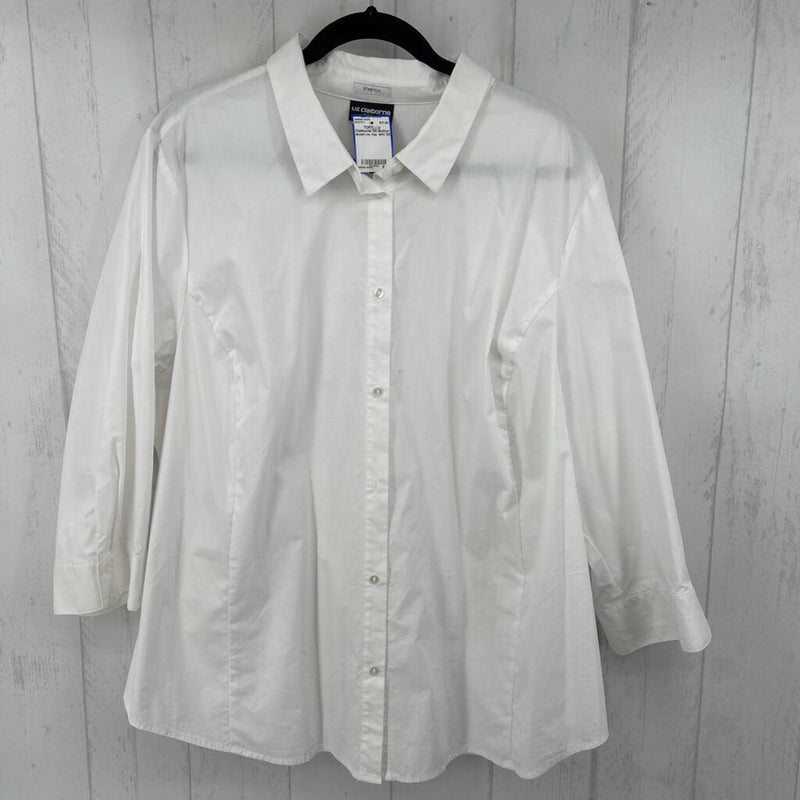 3X Button down l/s top