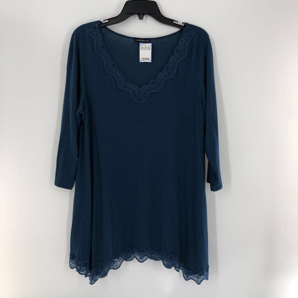 14/16 Lace trim 3/4 slv top