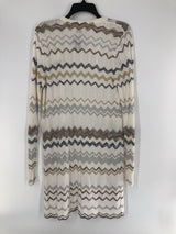 1(M) Chevron printed cardi