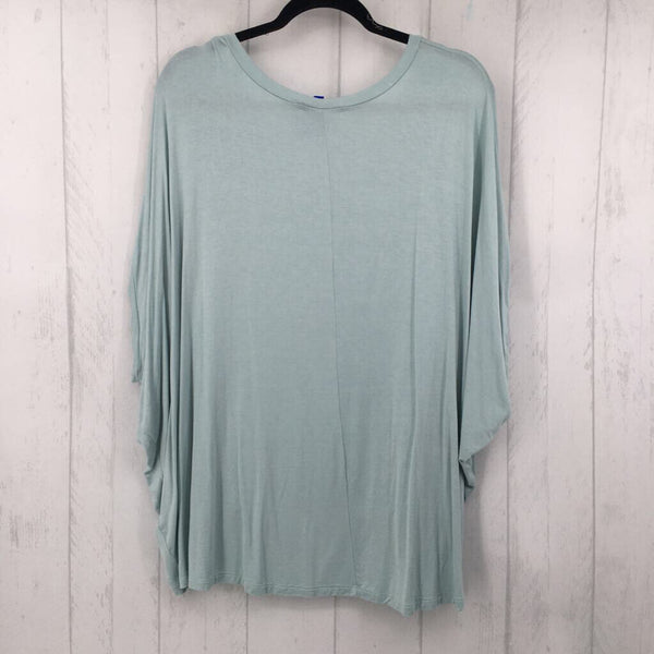 L Scoop neck cap slv top