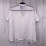 XXL Tie up neckline s/s blouse