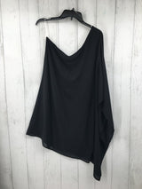 L One shoulder chiffon dress