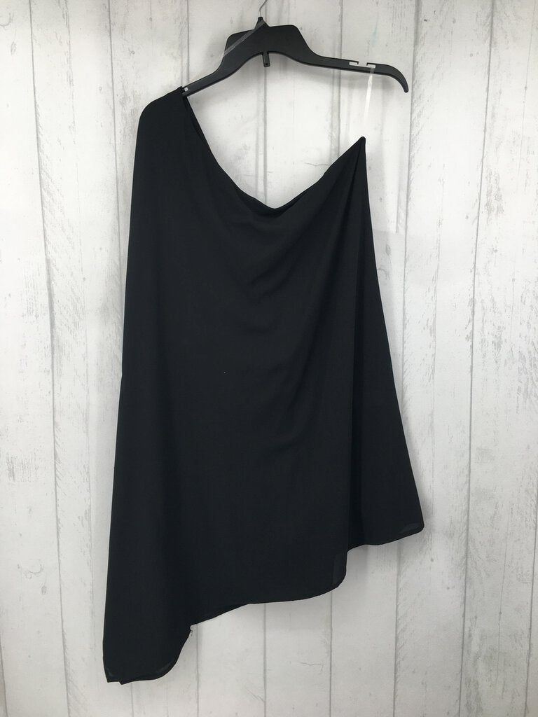 L One shoulder chiffon dress