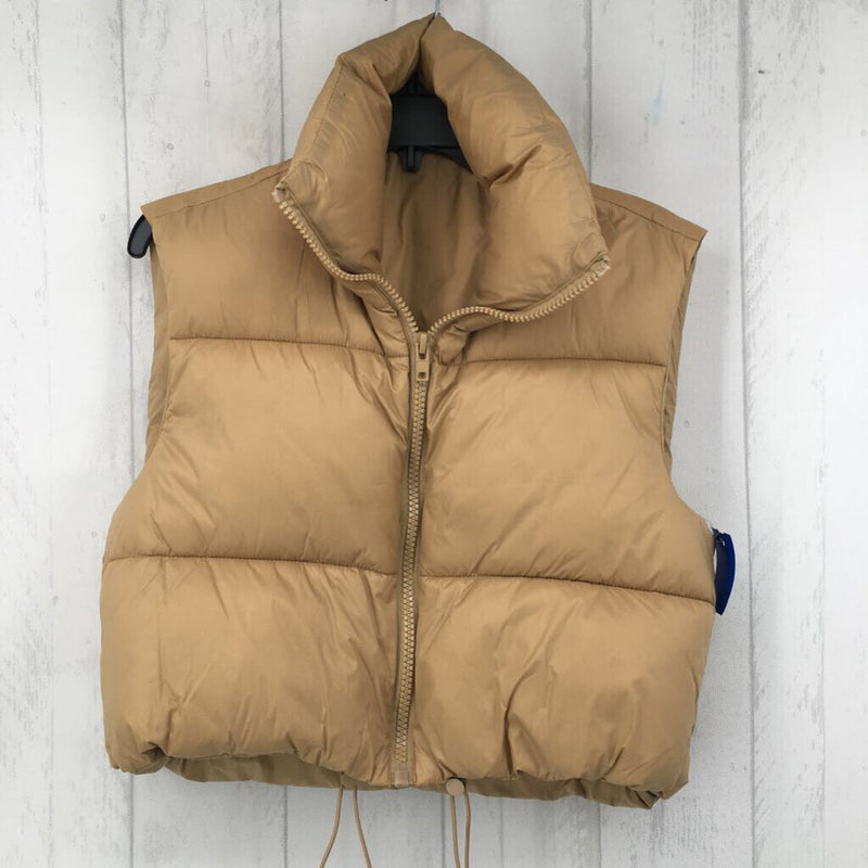 S cropped puffer vest