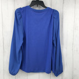 L ruffled l/s top