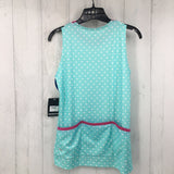 S Polka dot slvls top