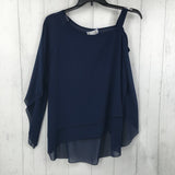 XL Chiffon 3/4 slv top