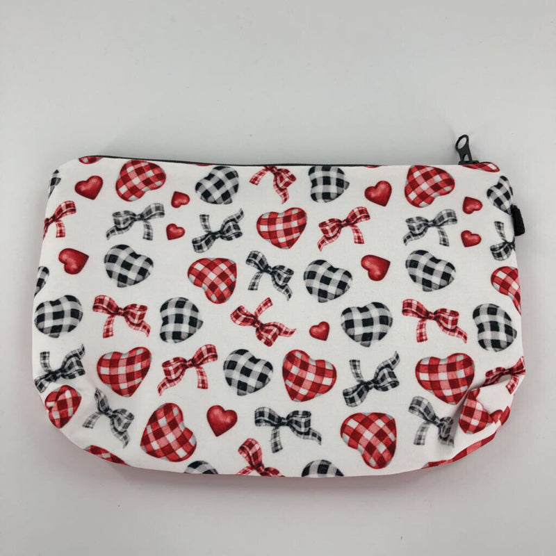 bow/heart cosmetic pouch