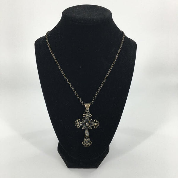 13" Lia Sophia cross necklace