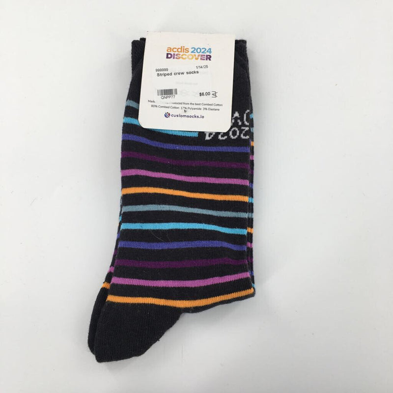 Striped crew socks