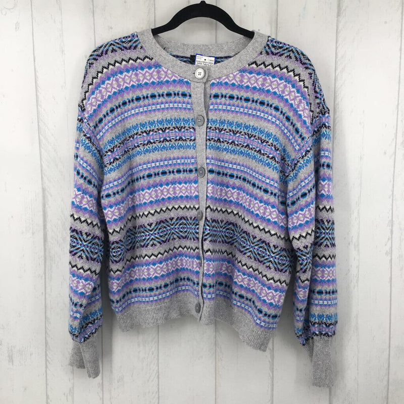 XL Fair isle button up cardi