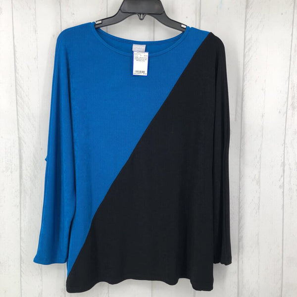 2 (L) Colorblock l/s top