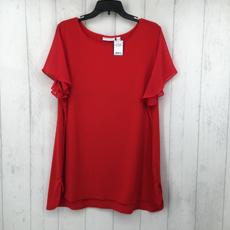 XL Ruffle s/s top