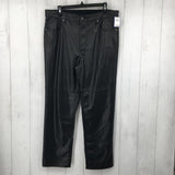 16 Faux leather hi-rise pants