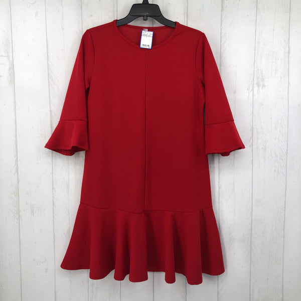 L Ruffle hem dress