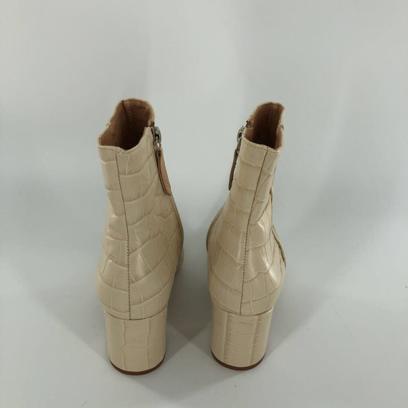 6.5 Leather croc ankle boots